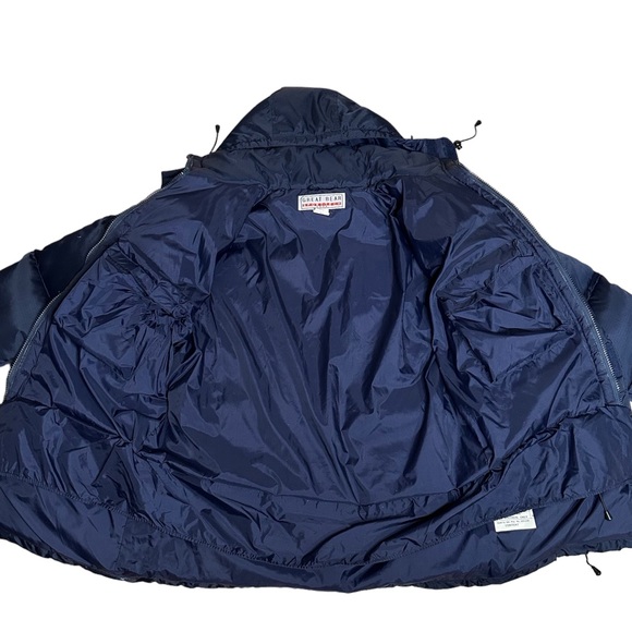 Men’s Vintage Down-Filled Puffy Blue Jacket Medium - Picture 7 of 13